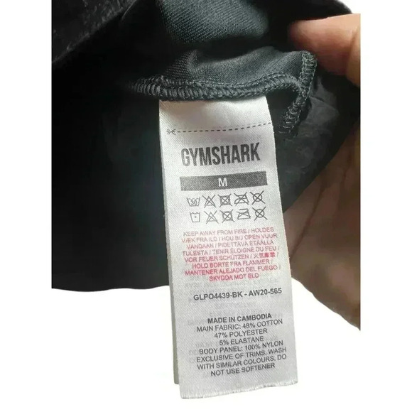 Gymshark Venture Hoodie Cropped Pullover2 Raglan Boxy Activewear Black Medium - Picture 7 of 11